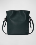 Eimertasche mit gedrehtem Griff, magnetischem Schnürzug und Umhängegurt